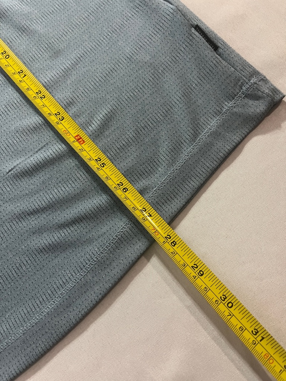 Projek Raw Blue Athletic Striped Quick Dry Short Sleeve Shirt Mens Medium - Picture 9 of 11